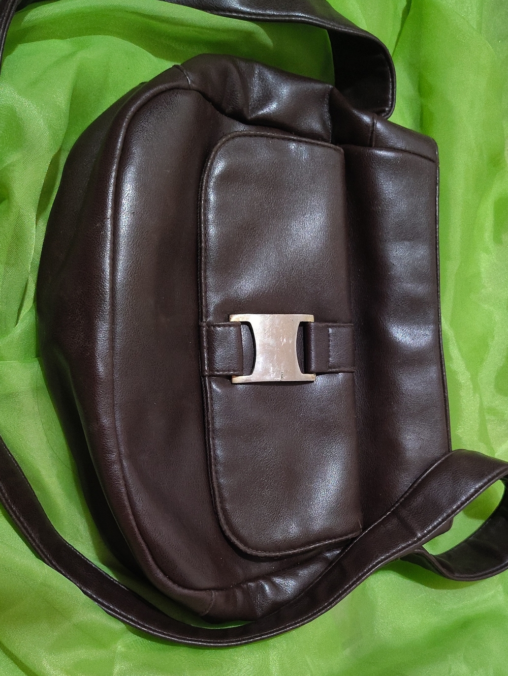 Del Mano Handbags Classic Brown Leather Shoulder Bag